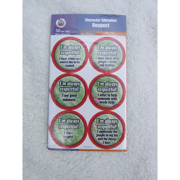 McGraw-Hill Childrens Publishing Character Education Badge Stickers Y2K NOS 2003 - Picture 5 of 10